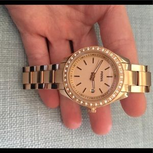 Fossil rose gold women’s watch